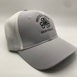 Nike Golf Hat Erin Hills 2017 U.S. Open L/XL Grey White‎ Black Logo Cap